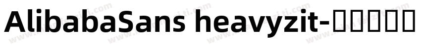 AlibabaSans heavyzit字体转换